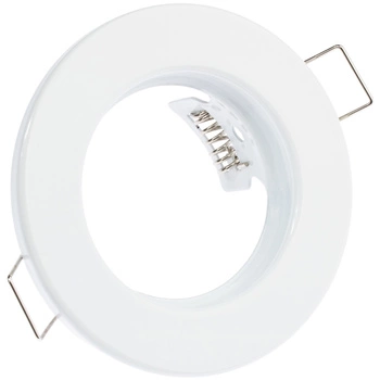 Svietidlo HALOGEN na zapustenú montáž Pevný okrúhly biely plech GU10 MR16