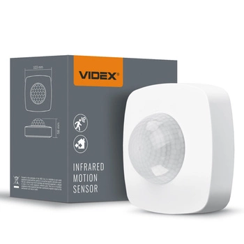 Vonkajší svetelný senzor pohybu a súmraku 1200W biely IP54 VL-SPC24W Videx