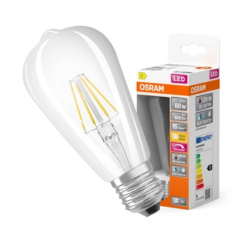 LED žiarovka ST64 Edison E27 5,8W = 60W 806lm 2700K teplá biela CRI90 300° Stmievateľné vlákno SUPERSTAR PLUS CLASSIC Osram