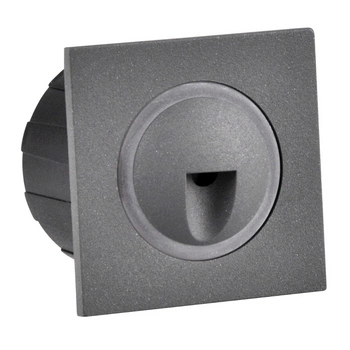 Schodiskové svietidlo 3W 20lm 4000K, neutrálna biela sivá IP44 Q LED Sanico Goldlux