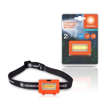 LED hlavová baterka 1,6W 80lm 6500K studená biela oranžová baterka Ledvance