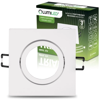 Halogénové stropné svietidlo Square GU10 MR16 White TRIAM LUMILED