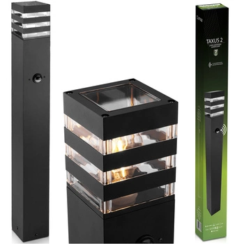 Záhradný stĺp Vonkajší stojaci E27 LED pohybový senzor TAXUS 2 80cm LUMILED