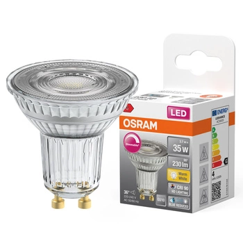 LED PAR16 reflektor GU10 3,7W = 35W 230lm 2700K, teplá biela CRI90 36° stmievateľný SUPERSTAR Osram