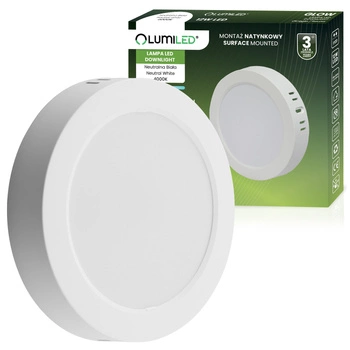 LED stropné svietidlo 12W Round 4000K GLOW White LUMILED