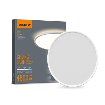 Plafond LED vonkajšie svietidlo 44W 4800lm CCT 140° biela povrchová montáž IP54 Videx