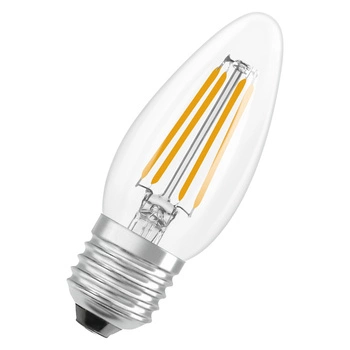 LED žiarovka B35 E27 sviečka 3,4W = 40W 470lm 2700K teplá biela 300° Filament STAR CLASSIC Osram