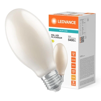 LED žiarovka E40 38W = 125W 5400lm 2700K teplá biela 360° Filament HQL Ledvance