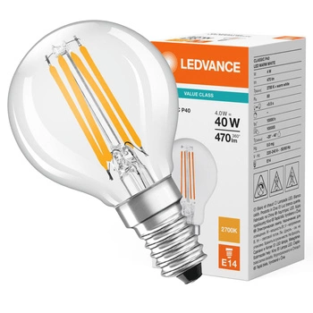 LED žiarovka E14 P45 4W = 40W 470lm 2700K teplá biela 300° Ledvance