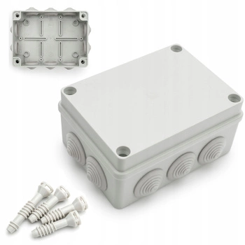 Hermetická inštalačná krabica na povrch S-BOX 406 190x140x70 IP65 10 vývodiek PAWBOL