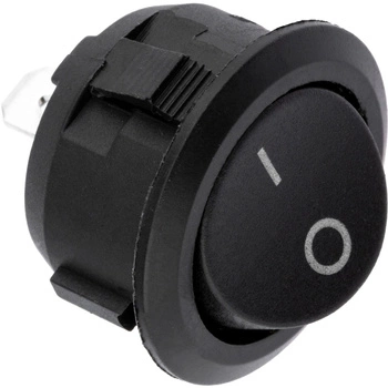 Nábytkový kolískový spínač ON/OFF čierny