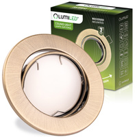 Svietidlo HALOGEN na zapustenú montáž Pohyblivé okrúhle svietidlo AURELI Antique Sheet Metal MR16 GU10