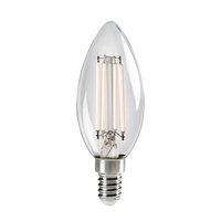 LED žiarovka E14 Edison C35 4,5W = 40W 470lm 2700K teplá biela Clear XLED Filament Kanlux