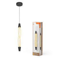 Dekoratívne LED stropné závesné svietidlo 18W 1800lm 3000K teplá biela stmievateľné previsy sivé Dekor Ledvance