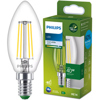 LED žiarovka E14 sviečka B35 2,3W = 40W 485lm 210lm/W 4000K neutrálna biela 300° CLASS A UltraEfficient Philips