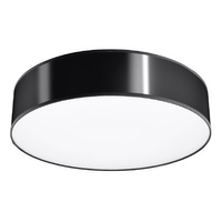 Povrchové stropné svietidlo 4x E27 Plafond Round Black Minimalist Arena Sollux