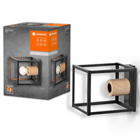 Dekoratívne nástenné svietidlo na stenu s povrchovou montážou E27 Čierny dekor Ledvance