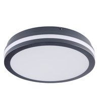 LED Plafond stropný zapustený 30W 3120lm CCT IP65 Graphite BENO KANLUX