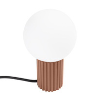 Stolná stolová lampa G9 Round Brown Moderné matné svietidlo Sollux