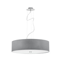 Závesné stropné svietidlo 3x E27 sivé Moderné VIVIANE 6773 Nowodvorski