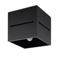 Stropné svietidlo Povrchová montáž Cube G9 Square Black Moderné svietidlo Lobo Sollux