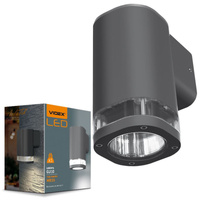 Vonkajšie nástenné svietidlo IP54 GU10 sivé BRUNO Videx