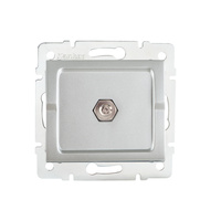 Ekvipotenciálna zásuvka Štvorhranná zemniaca zásuvka LOGI Kanlux Silver