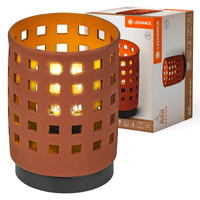 Stolná lampa Stolné svietidlo Stojace dekoratívne E27 Hnedá USB-C Dekor Ledvance