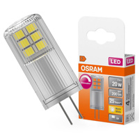 LED žiarovka G4 2W = 20W 200lm 2700K teplá biela 12V 320° Stmievateľná LED PIN Osram