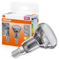 2x LED žiarovka R50 reflektor E14 1,5W = 25W 110lm 2700K teplá biela 36° STAR Osram