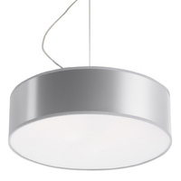 Stropné závesné svietidlo Plafond 2x E27 Round Grey Minimalist Arena Sollux