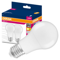 2x LED žiarovka A60 E27 8,5W = 60W 806lm 2700K teplá biela 200° VALUE CLASSIC Osram