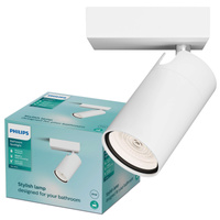 Nástenné svietidlo GU10 IP44 Biela Kosipo Philips