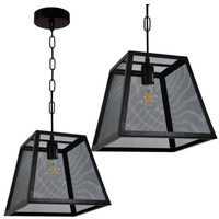 Sanico Goldlux E27 Black Madera Dekoratívne závesné stropné svietidlo