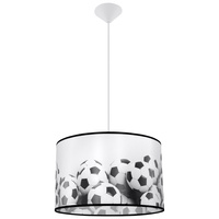 Stropné závesné svietidlo E27 Oval White Black Modern Ball Sollux