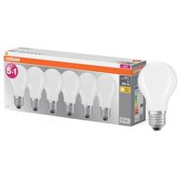 6x LED žiarovka E27 A60 7W = 60W 806lm 2700K teplá biela 300° BASE Osram