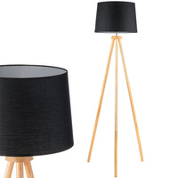 Trojpodlažná stolová lampa E27 s tienidlom čierna s nastaviteľnou výškou Clara Lumiled