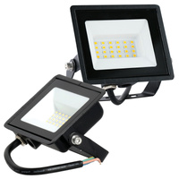 Vonkajšie LED svetlomety Záhrada 20W 1620lm 6500K studená biela 120° IP65 IK05 Čierna MH Kobi