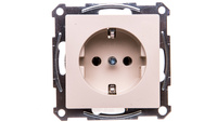 Merten System M Jednoduchá zásuvka Schuko 16A IP20 krémová MTN2401-0344