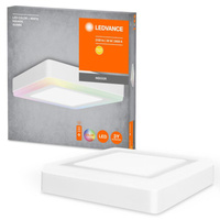 Stropná lampa LEDpovrchovým panelom 30W 1600lm 3000K, teplá biela stmievateľná biela farba + biela Ledvance