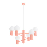 Luster Závesné svietidlo 6x G9 Hliníkové svietidlo Peach Halo French Sky SL.1838 Sollux
