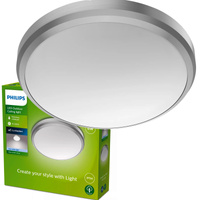 Záhradná lampa LED Plafond 6W 640lm 4000K IP54 Vodotesná Nikel Doris Philips