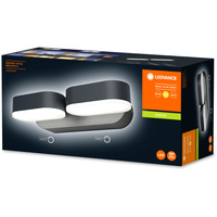 Vonkajšia záhradná lampa LED nástenná lampa 13,5W 630lm 3000K IP44 Endura Ledvance šedá