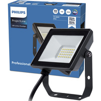 LED reflektor 10W 900lm 3000K IP65 čierny ProjectLine Philips