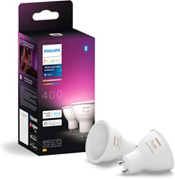 2x LED žiarovka GU10 reflektor 4,2W = 50W 400lm 2000-6500K CCT + RGB SMART Smart Bluetooth ZigBee Biela a farebná atmosféra Philips HUE