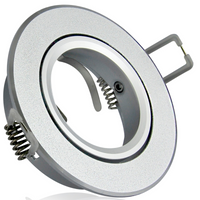 Spot GU10 strieborný EAST OPAL Sanico Goldlux svietidlo na zapustenie