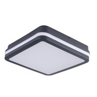 Stropné LED svietidlo Plafond so snímačom pohybu 18W 1770lm CCT IP65 Graphite BENO KANLUX