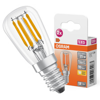 2x LED žiarovka T26 Tubular E14 2,8W = 25W 250lm 2700K teplá biela 300° SPECIAL Osram