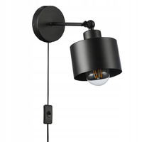 Spot E27 Pohyblivá čierna nástenná lampa Elza Masterled Reflektor Nástenná lampa