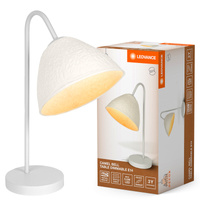 Stolná lampa Stolné svietidlo Stojace dekoratívne E14 Biela USB-C Dekor Ledvance